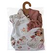 Llorens M636-50 Obleček pro panenku miminko NEW BORN velikosti 35-36 cm s doplňky