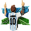 LEGO® Editions 43018 Lionel Messi – Okamžik vítězství