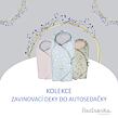 Beztroska zavinovací deka do autosedačky PINK DOTS