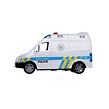 Auto policie dodávka plast 15cm na setrvačník na baterie se zvukem se světlem v krabici 19x13x9cm