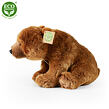 Rappa Plyšový medvěd Grizzly sedící 30 cm ECO-FRIENDLY