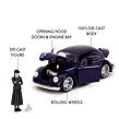 Jada Wednesday auto 1972 VW Beetle 1:24 a figurka Wednesday