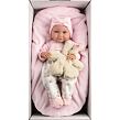 Llorens 73808 NEW BORN HOLČIČKA - realistická panenka miminko s celovinylovým tělem - 40 cm