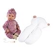 Llorens NEW BORN realistická panenka miminko se zvuky a měkkým látkovým tělem 42 cm