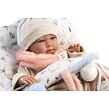 Llorens 74128 NEW BORN realistická panenka miminko se zvuky a měkkým látkovým tělem 42 cm