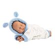 Llorens 63311 LITTLE BABY spící realistická panenka miminko s měkkým látkovým tělem 32 cm