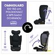 Asalvo OMNIGUARD iSize sklápěcí autosedačka 100-150, černá