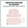 Hauck Polstrování Select na židličky Alpha+,Beta+ a Arketa, Jersey Flowers, Rose