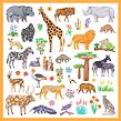 DJECO Samolepky Africká zvířata