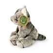 Rappa Plyšová kočka šedá sedící 14 cm ECO-FRIENDLY