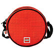 LEGO Brick Dots Red - kulatá crossbody taška