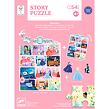 DJECO Story puzzle Popelka 54 dílků
