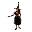 Rappa Dětský kostým čarodějnice s hvězdičkami (M)