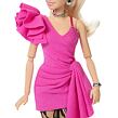 Mattel Barbie DeLuxe Style Modelka v růžových šatech s volánem