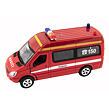 Teddies Auto hasiči kov/plast 15 cm