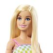 Mattel Barbie Modelka na invalidním vozíku v kostkovaném overalu