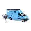 Bruder Mercedes Benz Sprinter - přepravník na koně + kůň