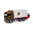 Bruder Nákladní auto SCANIA - přepravník UPS, vozík