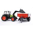 Bruder Traktor Claas Nectis + čelní nakladač + sklápěcí vůz