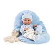 Llorens 73807 NEW BORN CHLAPEČEK - realistická panenka miminko s celovinylovým tělem - 40 cm