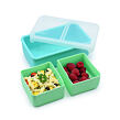 Melii Silikonový bento box na svačinu 700 ml - modrý/mátový