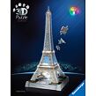 Ravensburger Iconics: Eiffelova věž 3D puzzle LED 243 dílků