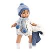 Llorens 38573 SASHA - realistická panenka se zvuky a měkkým látkovým tělem 38 cm