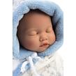 Llorens 63311 LITTLE BABY spící realistická panenka miminko s měkkým látkovým tělem 32 cm