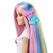 Mattel Barbie Panenka duhové vlasy s třpytivým stylingem