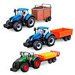Bburago Farm Traktor na setrvačník s vlečkou 10 cm, více druhů