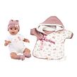 Llorens M636-50 Obleček pro panenku miminko NEW BORN velikosti 35-36 cm s doplňky