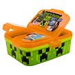 STOR Minecraft XL svačinový box s přihrádkami
