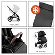 Hauck Sporťák Comfort N Care + nánožník / adaptér na autosedačku, Black