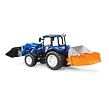 Bruder Traktor NEW HOLLAND + plošina, balík, čelní nakladač