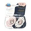 CANPOL BABIES B - Set symetrických silikonových dudlíků 6-18m BONJOUR PARIS růžový