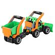 Polesie Traktor GripTruck s pluhem a přívěsem