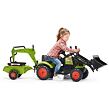 FALK Šlapací traktor Claas Arion 410 s nakladačem, bagrem a vozíkem