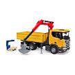 Bruder Nákladní auto SCANIA Super 560R - valník, hydraulická ruka