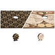 Wooden City Dřevěné Puzzle Antická mapa světa M, 150 dílků