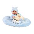 Llorens 73807 NEW BORN CHLAPEČEK - realistická panenka miminko s celovinylovým tělem - 40 cm