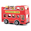 New Classic Toys Červený městský autobus + 9 figurek cestujících