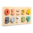 New Classic Toys Vkládací dřevěné puzzle - Čísla od 0 do 9