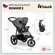 Hauck Sporťák Runner 2 CZ Edice Melange grey