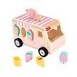 Fisher Price Dřevěná vkládačka zmrzlinářské auto
