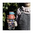 Quokka Plastová láhev Ice Kids s poutkem Flowers 430 ml