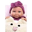 Llorens 73812 NEW BORN holčička, realistická panenka miminko s celovinylovým tělem - 40 cm