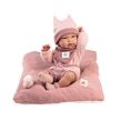 Llorens 73818 NEW BORN holčička, realistická panenka miminko s celovinylovým tělem 40 cm