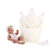 Llorens 73814 NEW BORN holčička, realistická panenka miminko s celovinylovým tělem 40 cm