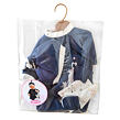 Llorens M741-12 Obleček pro panenku miminko NEW BORN velikosti 40–42 cm s doplňky