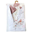 Llorens M738-88 Obleček pro panenku miminko NEW BORN velikosti 40–42 cm s doplňky
